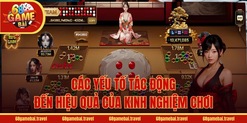 Các yếu tố tác động đến hiệu quả của kinh nghiệm chơi
