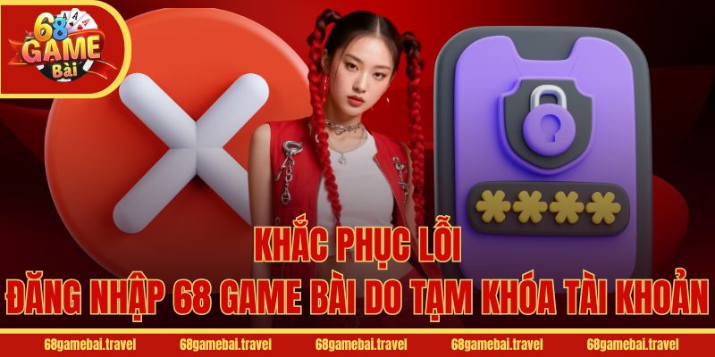Khắc phục lỗi đăng nhập 68 Game Bài do tạm khóa tài khoản